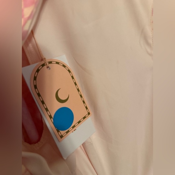 The Wolf Gang Keyhole Mini Dress Pink Cutout Long Sleeve NWT M Event Easter - Picture 7 of 9